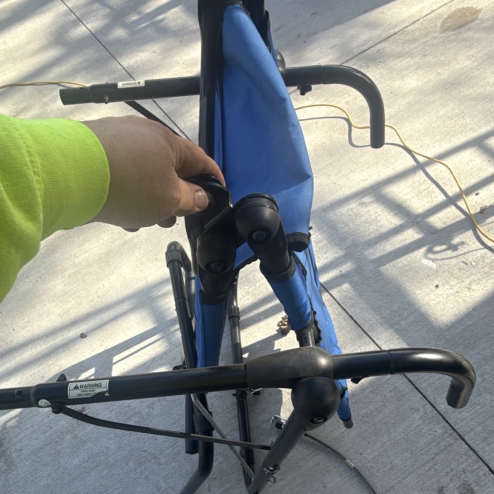 AB Lounge Sport Foldable Arm Support Abdominal Exerciser Blue