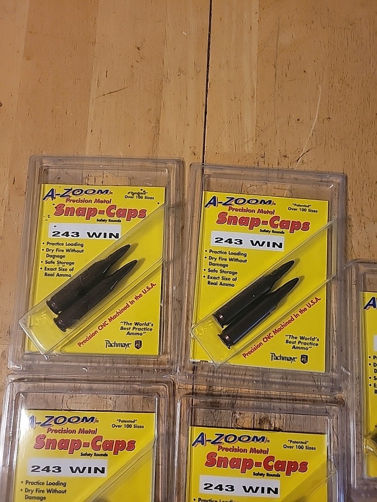 (2) A-Zoom Snap Caps For .243 Win In Original Packaging