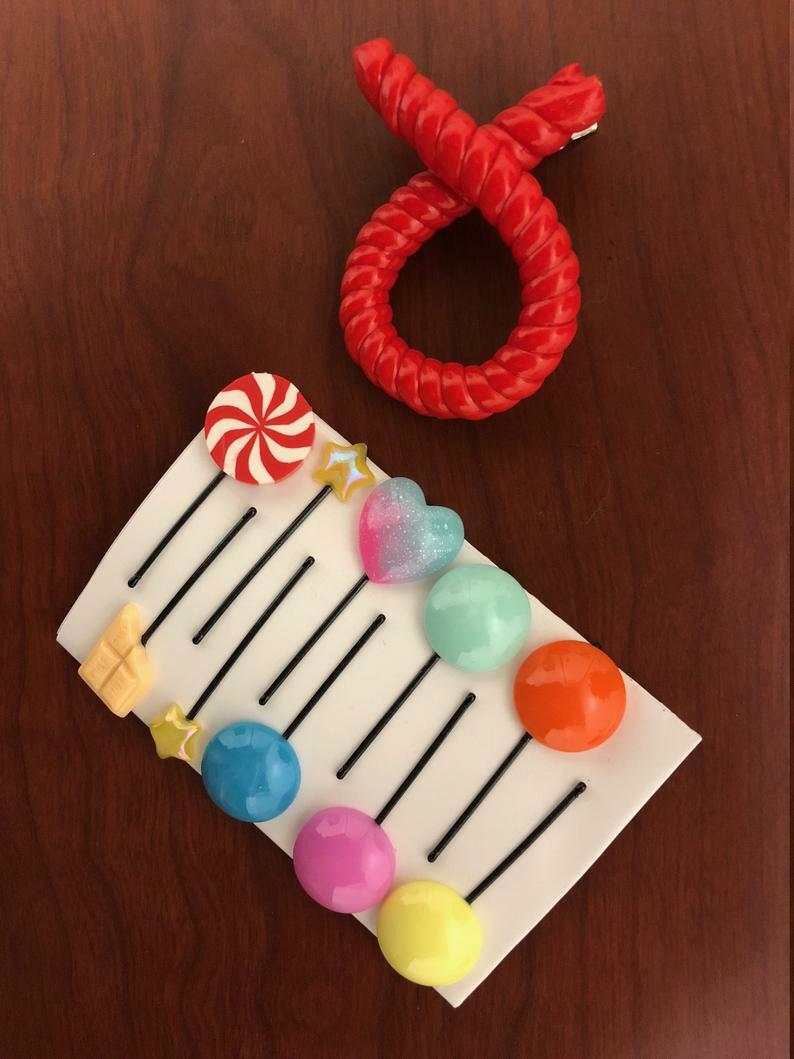 Vanellope Hair Clips - Vanellope Hair Candy - Vanellope costume, Wreck it Ralph