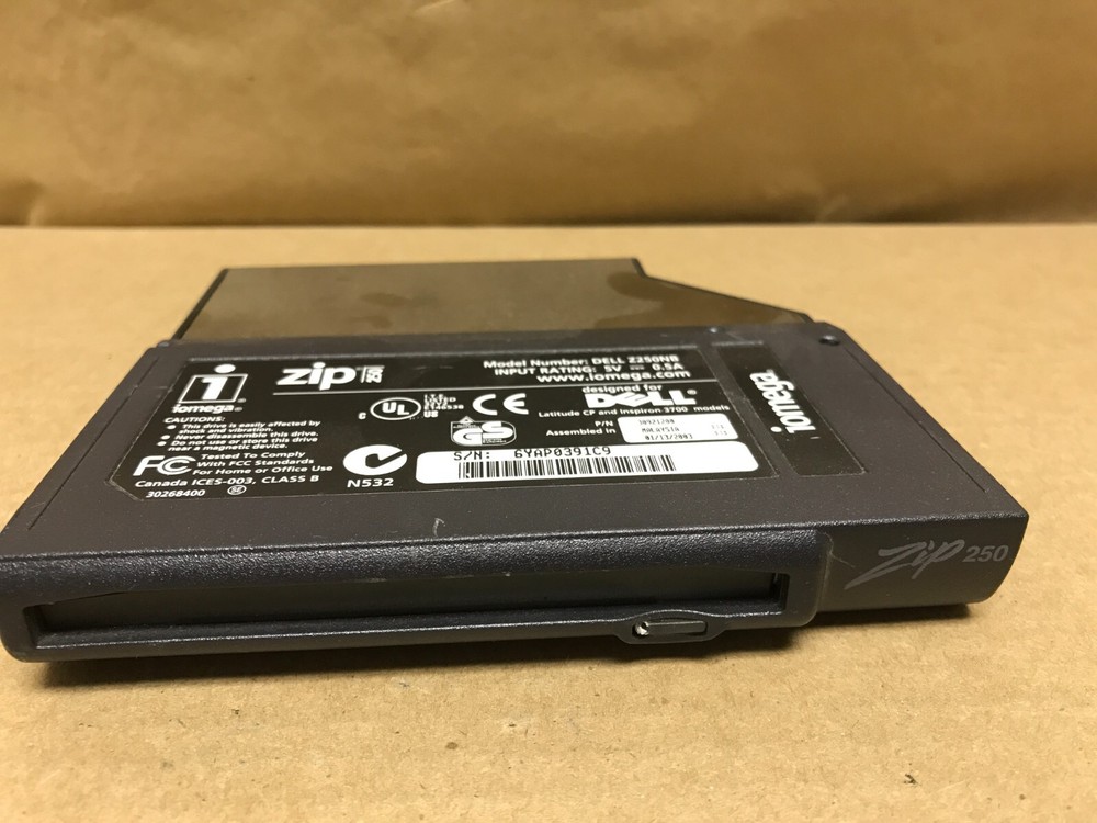 Vintage Dell Iomega Zip 250 Module Untested DELL Z250NB
