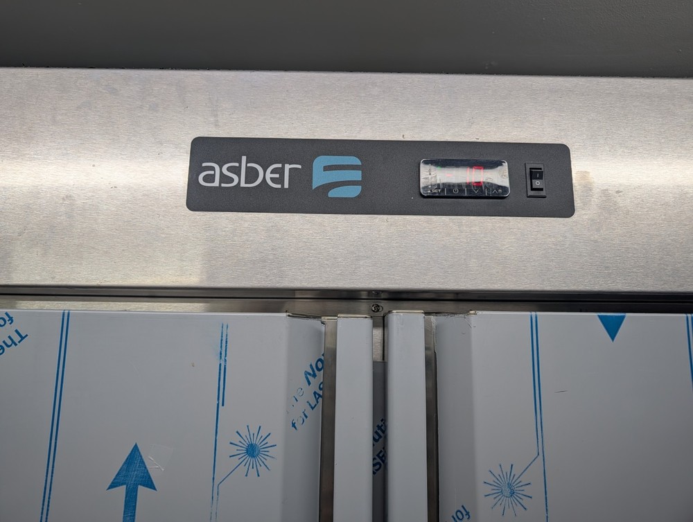 Asber 3 Door 3 Section Solid Door Reach-In Refrigerator