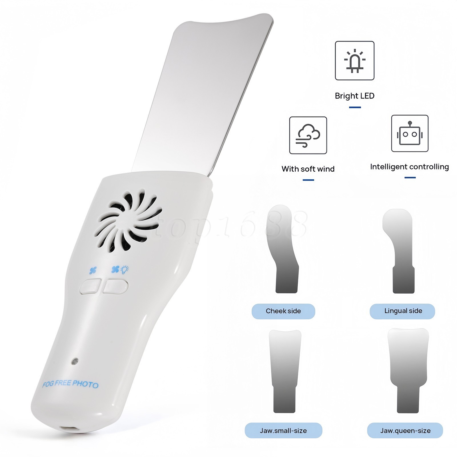 Dental Occlusal Mirror Fog Free LED Intra Oral Photo System Reflector 4*Mirror