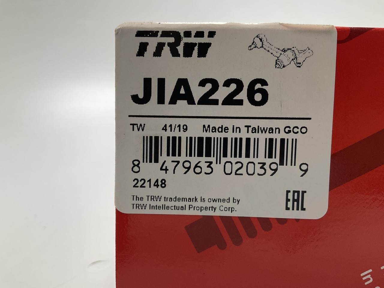 TRW JIA226 Steering Idler Arm For 1987-1993 Mazda B2200 B2600, 1987 B2000