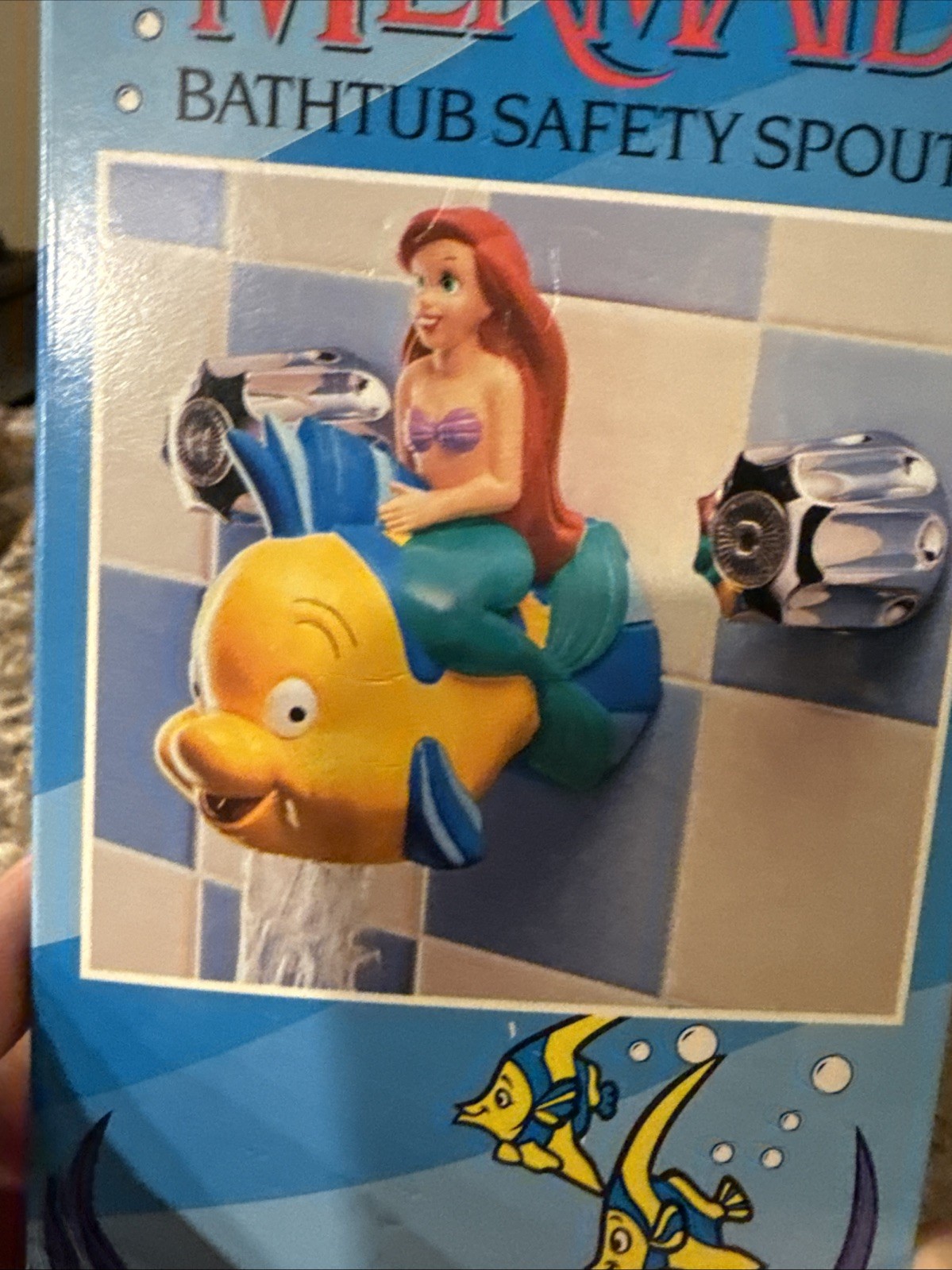 Disney Store The Little Mermaid Bathtub Safety Spout Rubber Cover NIB N3w Sealed
