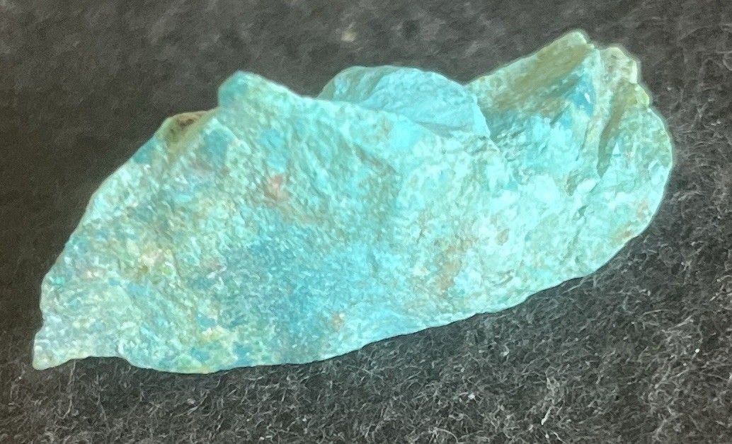 1 Arizona Chrysocolla Cuprite Rough Chunk 8.3grams 26x19x15mm 1x.7x.6"