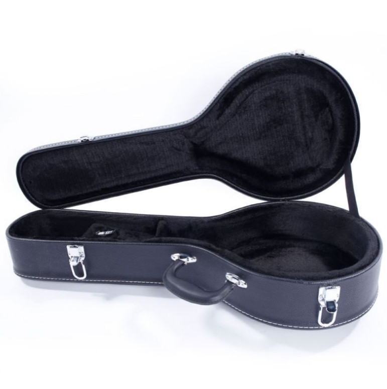 Glarry Hardshell Microgroove Carry Case Artificial Leather for A Style Mandolin