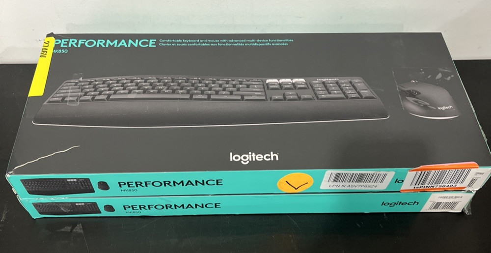 Logitech MK850 Performance Wireless Keyboard and Mouse Combo with USB Dongle