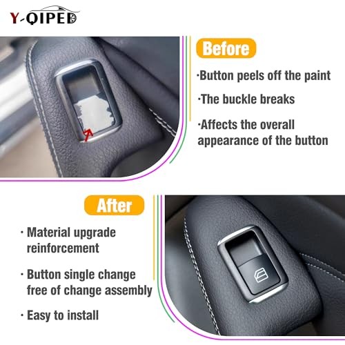 Window Switch Passengers Side Button Control Passenger Side Button Cover-3 pcs