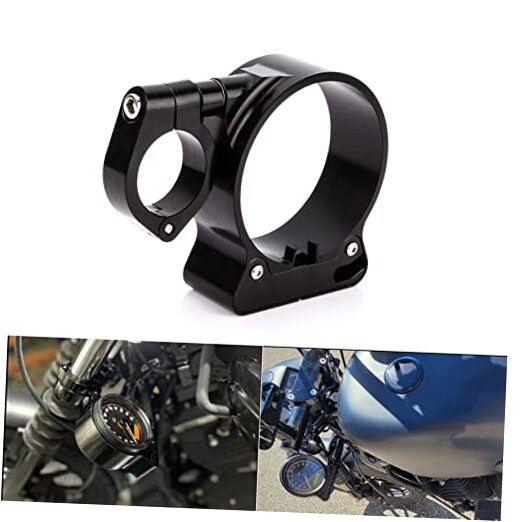 Motorcycle Speedometer Bracket Side Mount Indicator Powersports Gauges Black