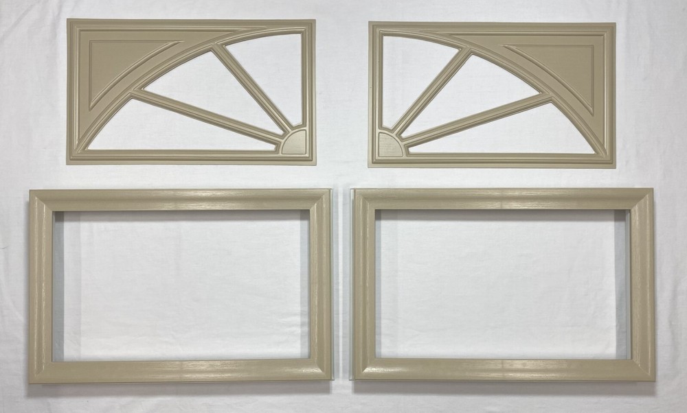 Wicker Tan Amarr Garage Door Window Kit Short Panel Frame Insert Glass Options