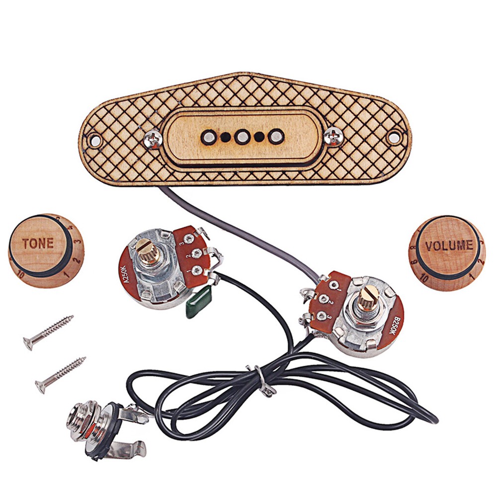 Pickup Pre- Maple for 3-String Box Guitar Replacement