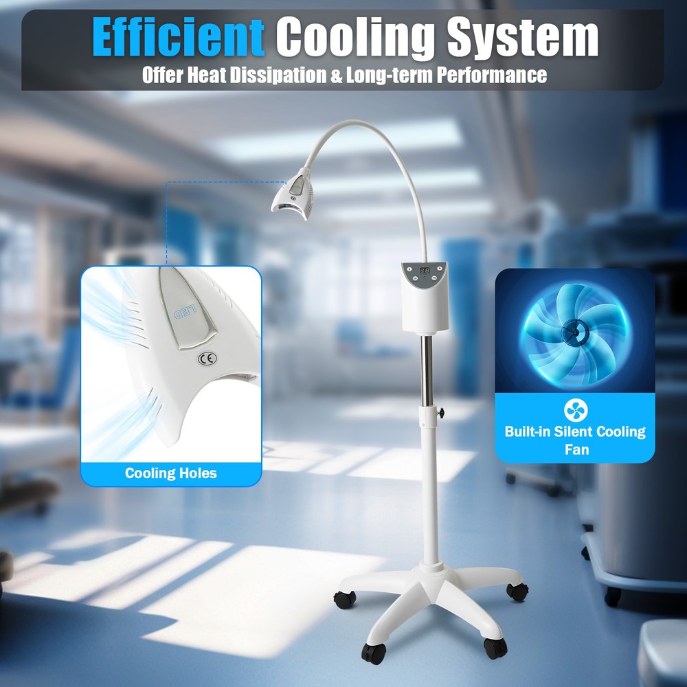 Dental Mobile Teeth Whitening Machine Lamp Bleaching Cold LED Light Accelerator
