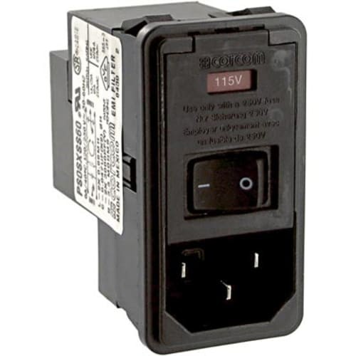 1 pc TE AMP 2-6609107-0 Power Entry Module, 6A, 250 VAC (Max.), General Purpose