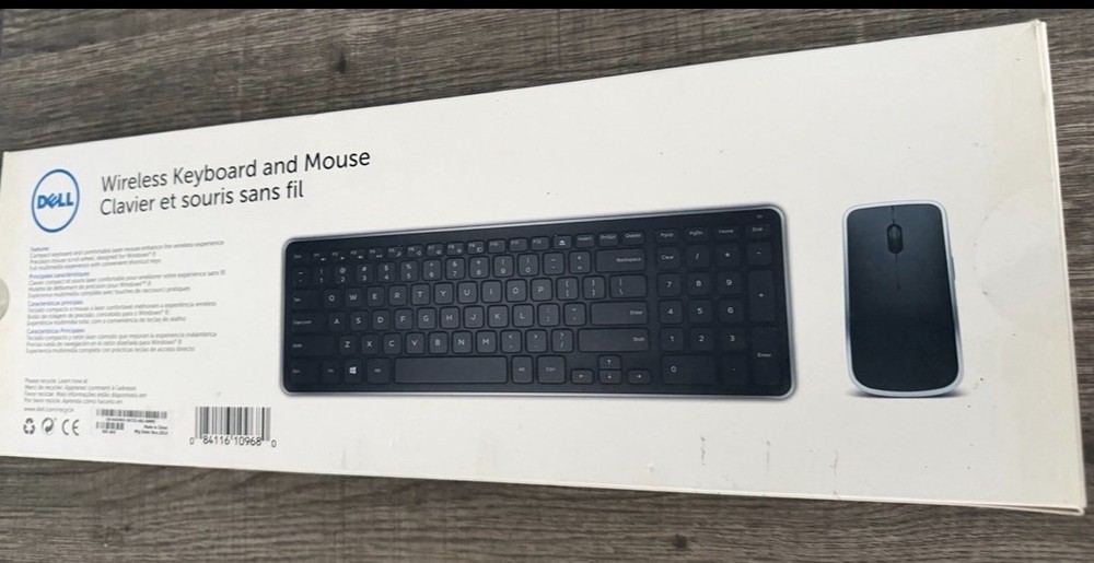 Dell KM714 Wireless QWERTY Keyboard & Mouse Bundle Black