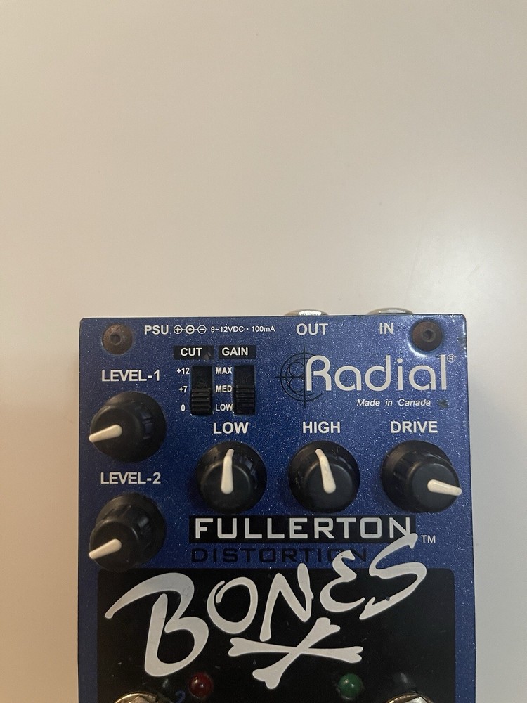 Radial Engineering Tonebone Bones Fullerton Distortion Guitar Effect Pedal