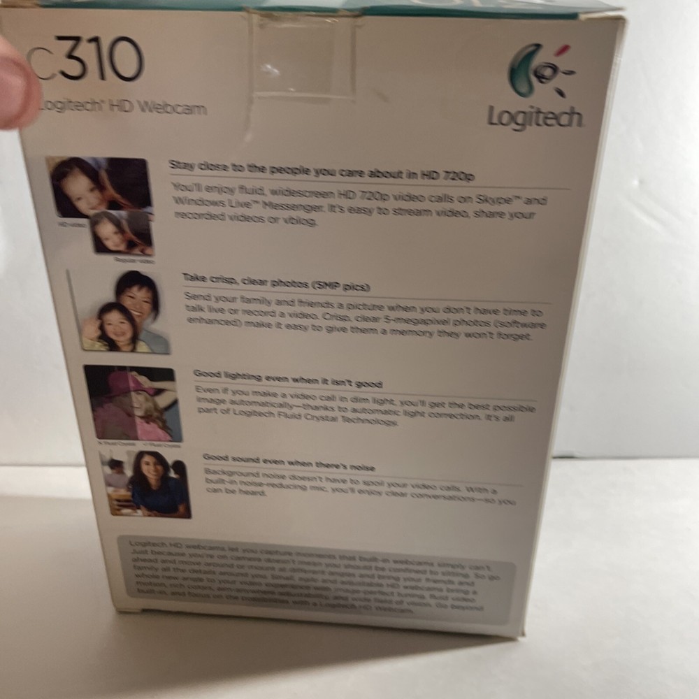 Logitech C310 HD Webcam Essential HD 720p 30FPS Video Calling