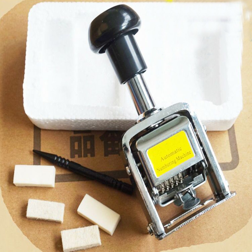 Automatic Numbering Machine, Auto Jump 5-Digits, Number Stamp Self Inking Stamp