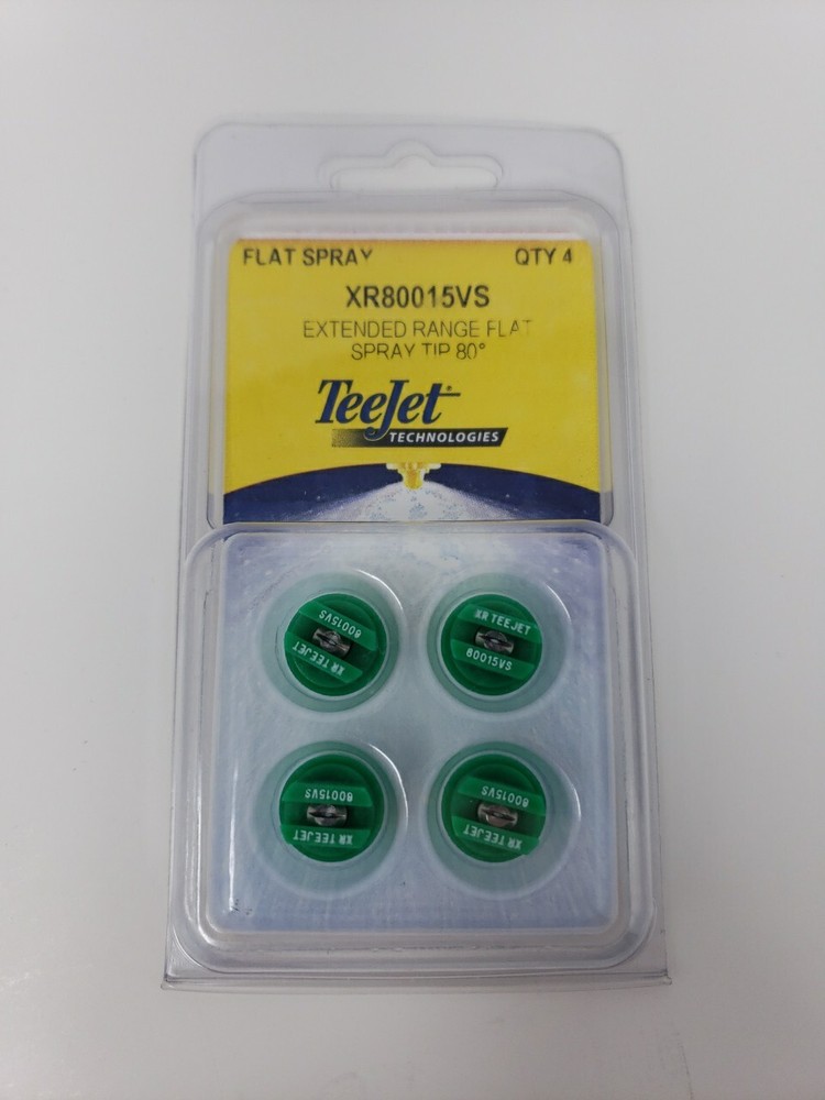 4 TeeJet XR80015VS Extended Range Flat Spray Tip