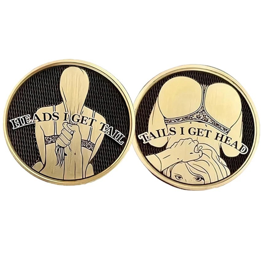 Rare Sexy Lady Coin Collectible Gift - Heads/Tails Challenge Medal-Free Shipping