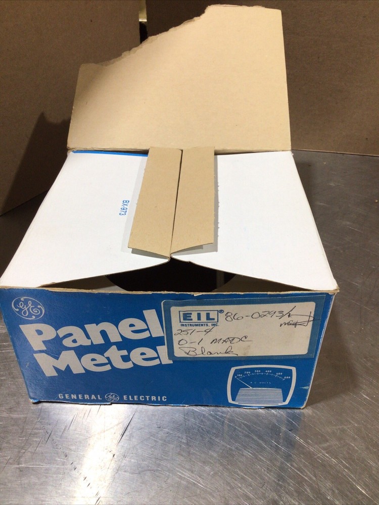 General Electric Model Panel Meter 86-0293 Nos Surplus