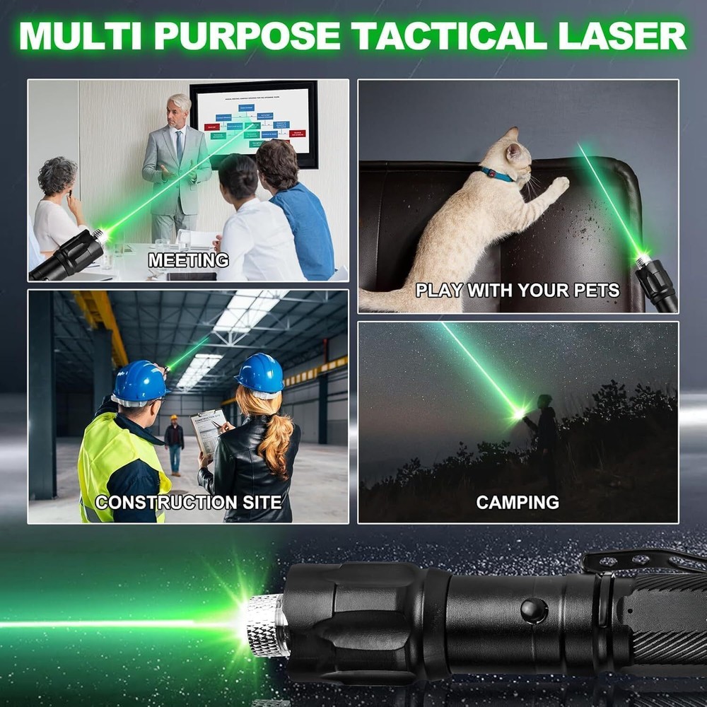 Rechargeable Green Laser Pointer, Long Range Laser Pointer Pen High Power