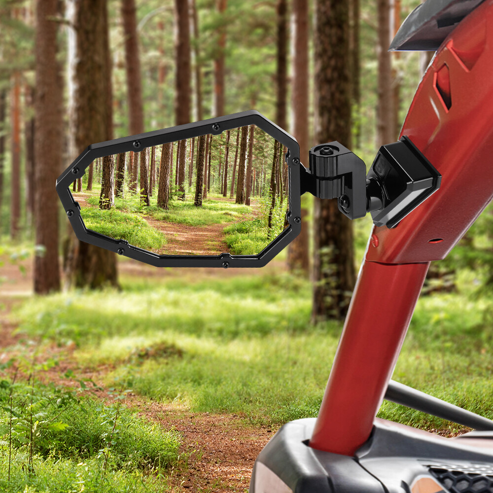 UTV Side View Mirror Alluminum For Can Am Maverick X3 Max Turbo 2017-2024