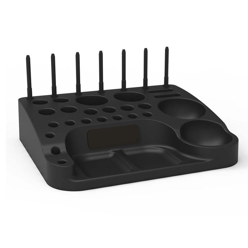 ABS Fly Tying Tool Caddy Desktop Organizer with Soft Magnets&Thread Spool Sta...