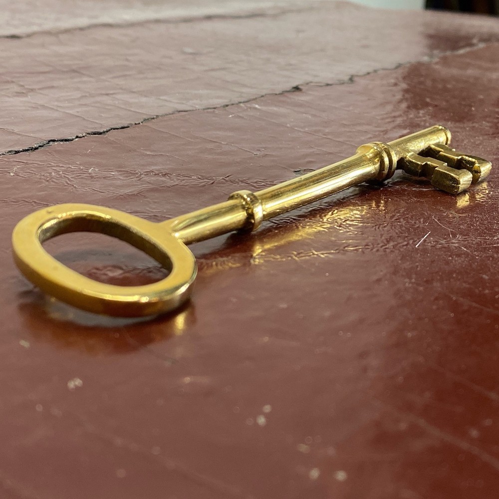 Solid Brass Skeleton Key 5 Inch Long