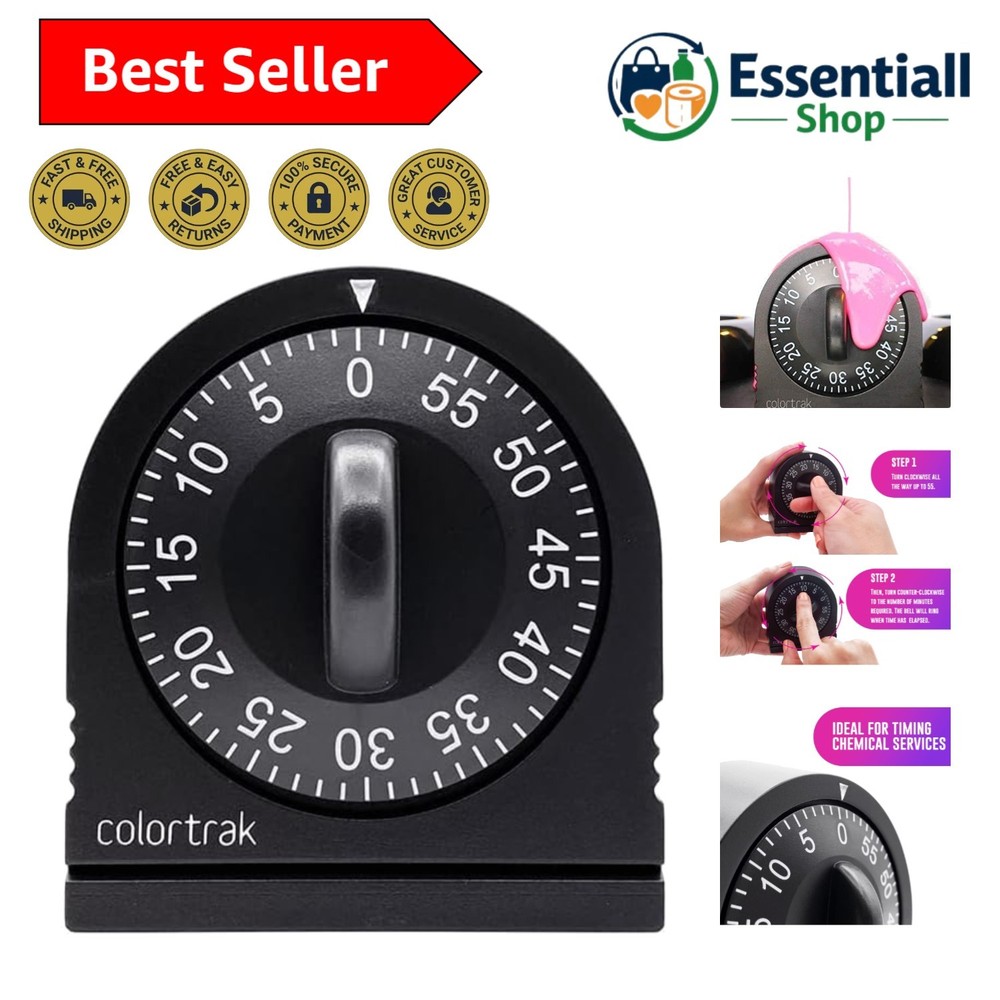 Efficient 60-Minute Timer - Versatile Solution for Tanning, Cooking, and More