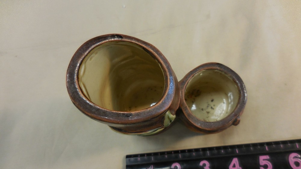 Ceramic Pottery Double Bamboo Shoot Vase PV451