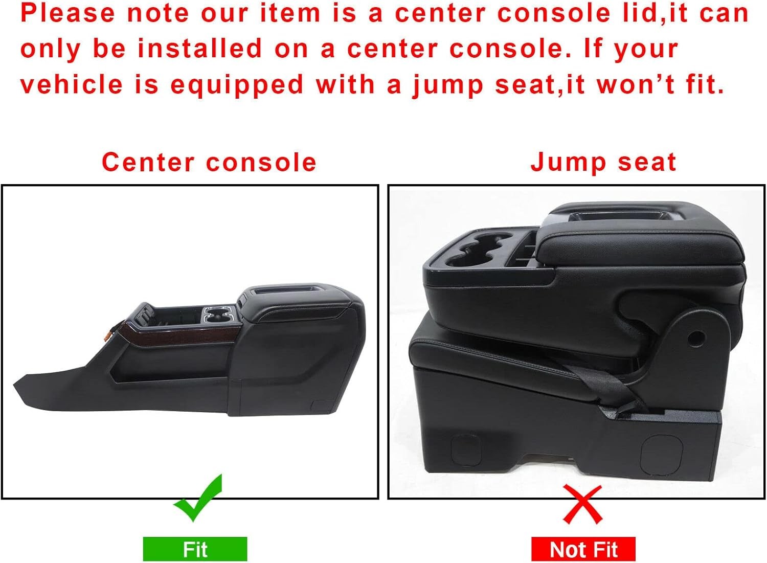 Center Console Armrest Lid 2014-2018 Chevrolet Silverado/Gmc Sierra 2015-2020 Ta