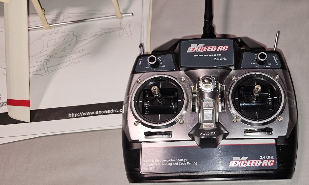 Exceed-RC Heli Eagle 50 with original 2.4 GHz Controller WK-2601 + Parts Bundle