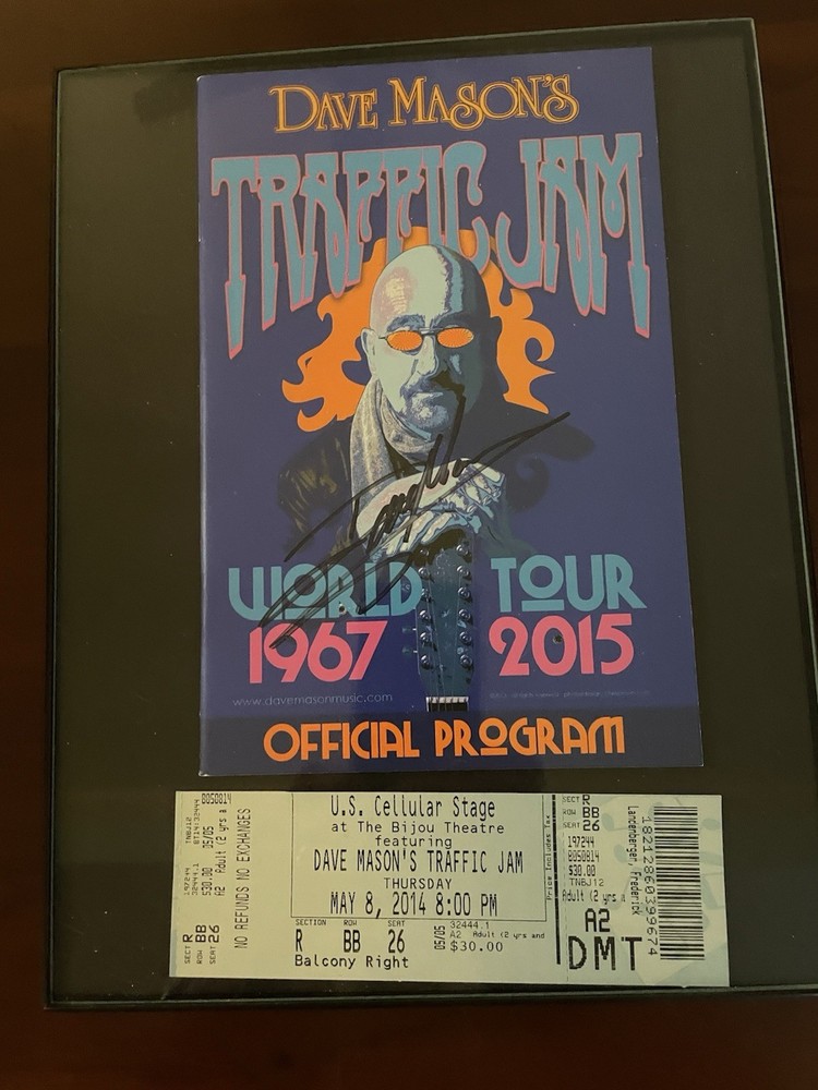 Dave Mason Auto Program And Ticket