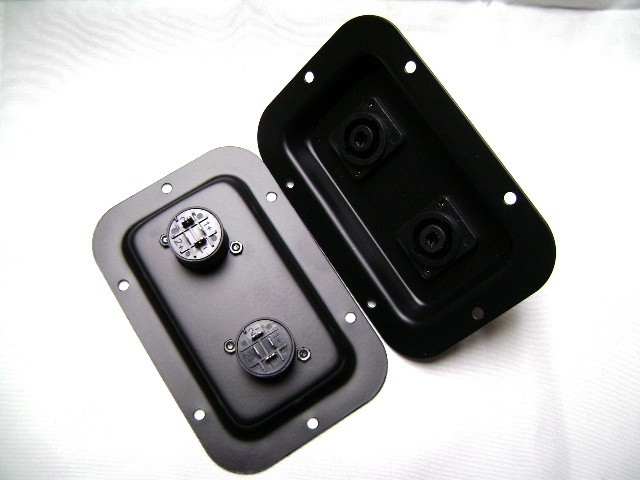 (2) Two Jack Plates with Dual SpeakON NL4 for PA Speakers / Cabinets