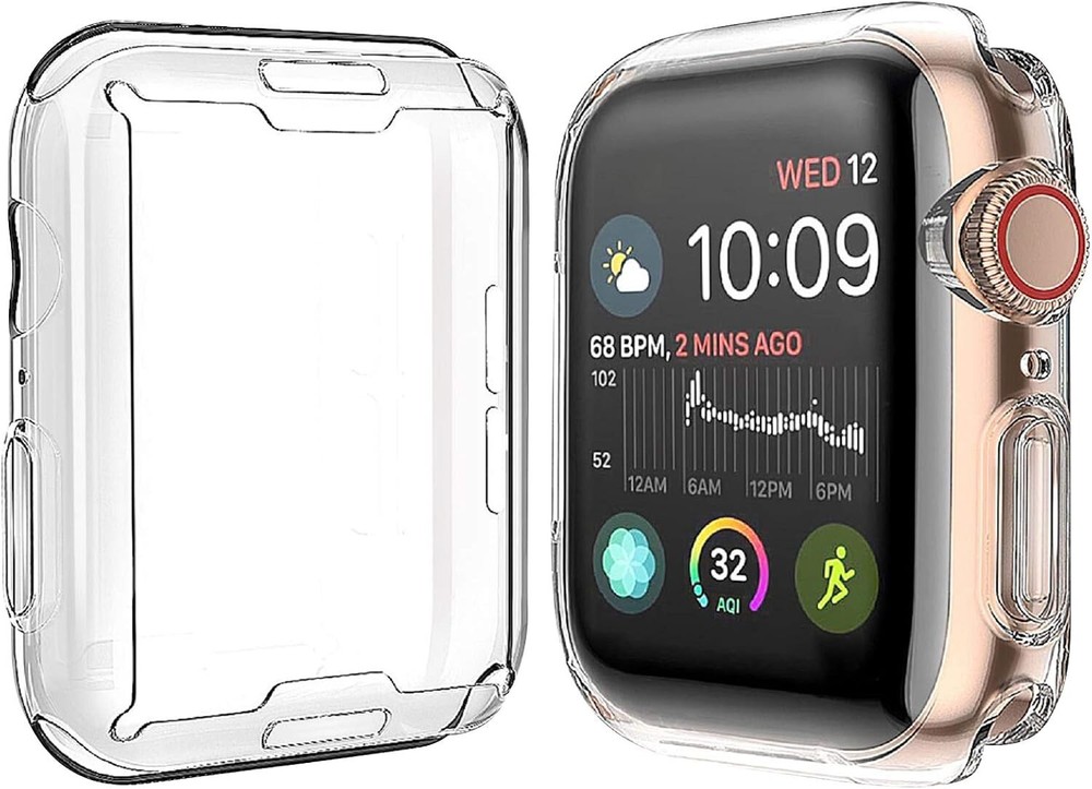 Julk 2-pack Transparent TPU Case For Apple Watch