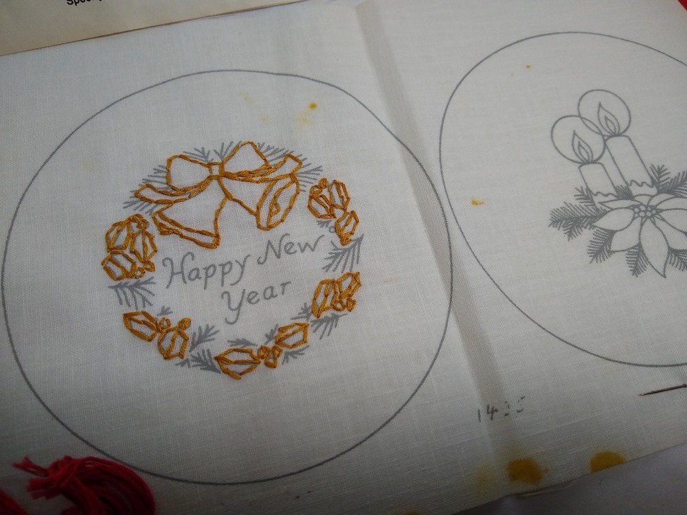 1981 Tint' N Stitch Ornaments Started Studio 12 makes 2