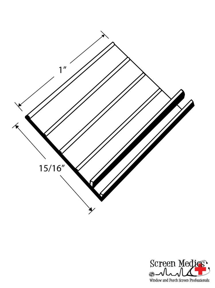 100 Pack - Black Pull Tabs for Window Screens - Hard PVC