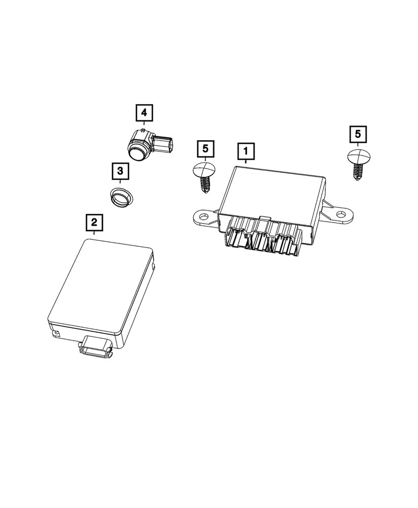 Genuine Mopar Blind Spot Detection Module 04672783AA