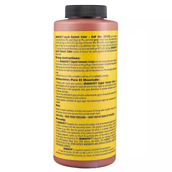 Liquid Cement Color Buff 10 oz Bottle