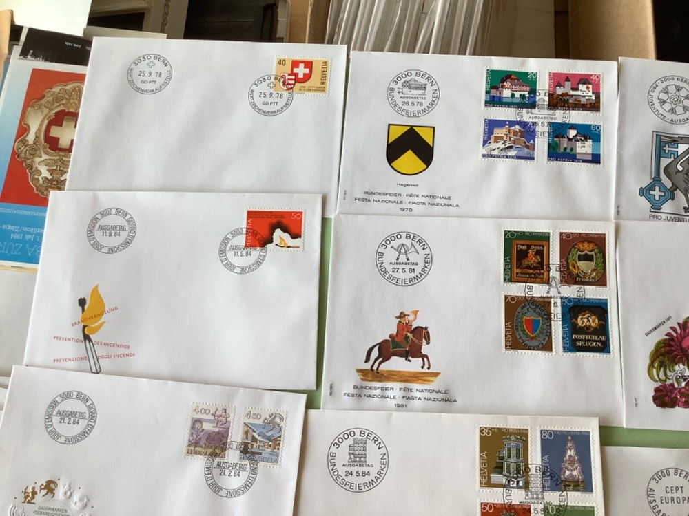 Switzerland postal covers 16 items Ref A2184