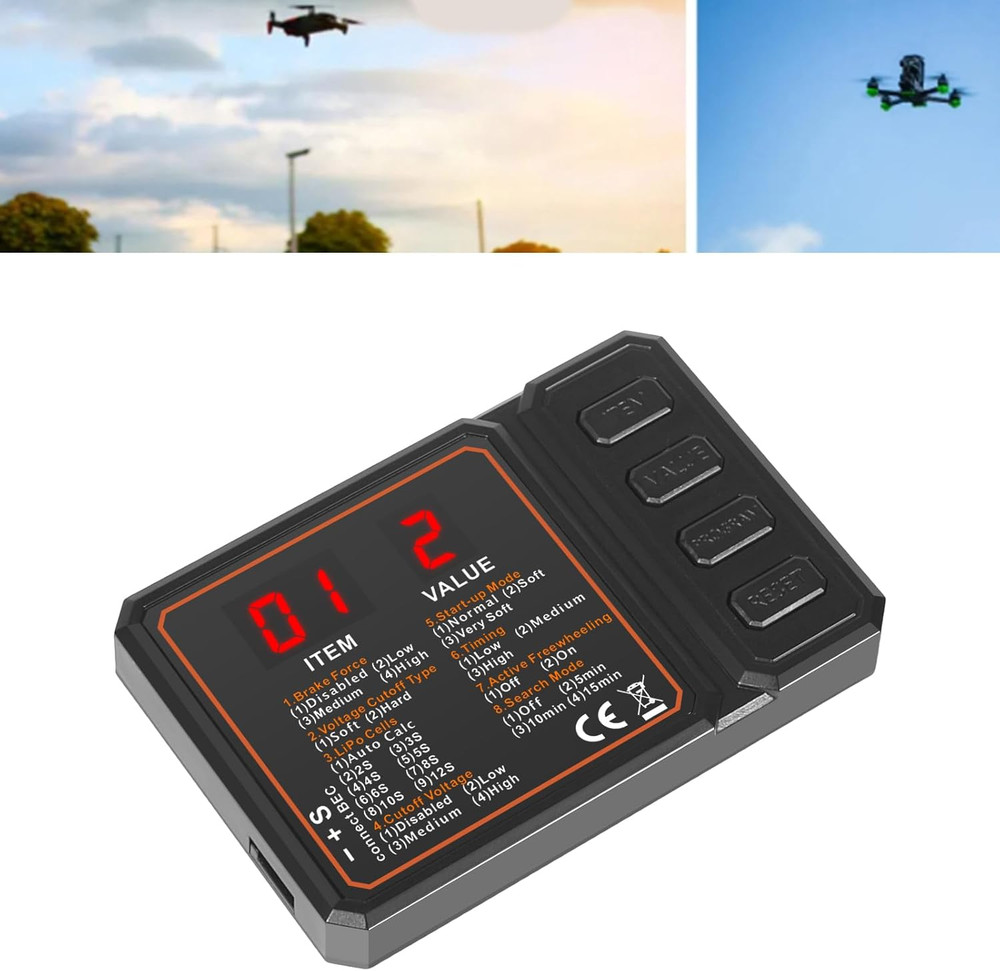 Portable Brushless Speed Controller Programming Card for Car and Helicopter Mode