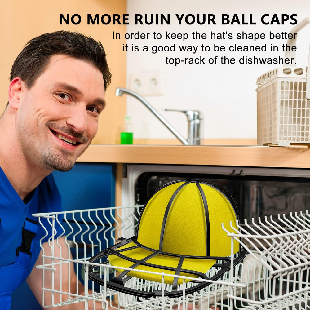 Hat Washer for Baseball Cap Washer Cage Frame Protector for Washing Machine 4PCS