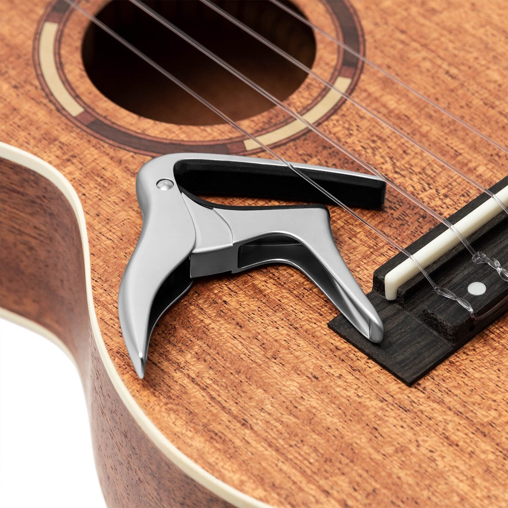 Ukulele Capo - Trigger Capo for Soprano, Baritone Ukes BY Tiger