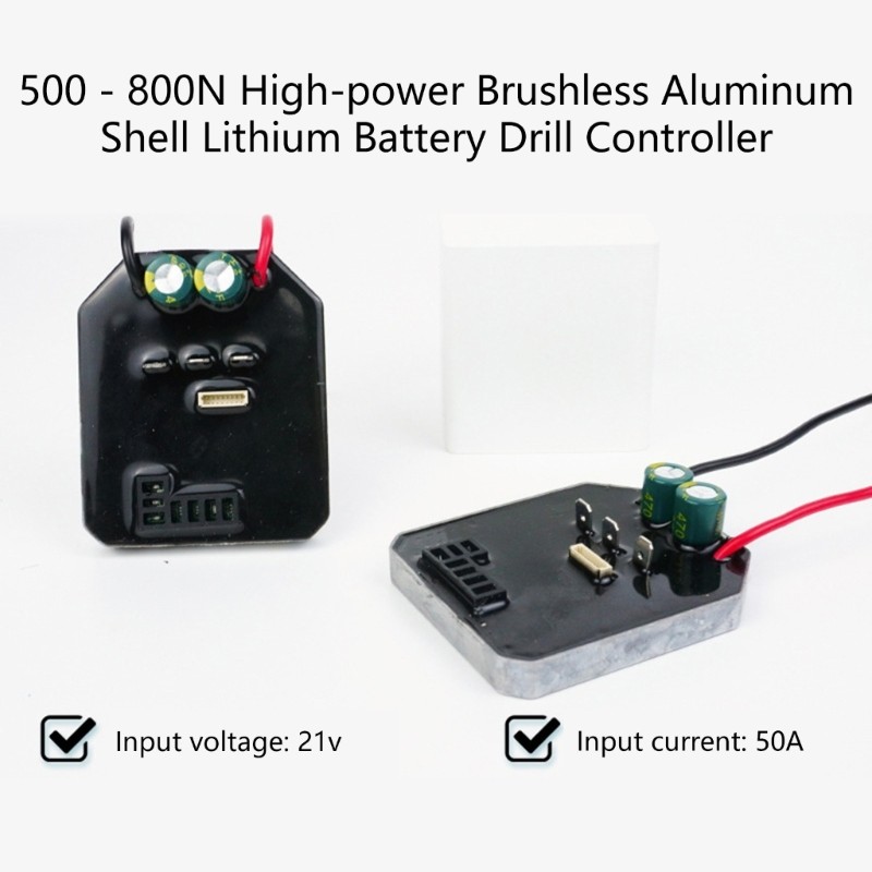 50A Maximumly Input Brushless Motor Controller 21V Lithium for Electric Tool