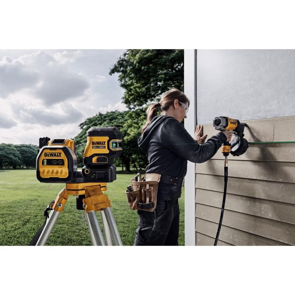 DEWALT DCLE34020GB 20V MAX XR Cordless Cross Line Green Laser Level Bare Tool