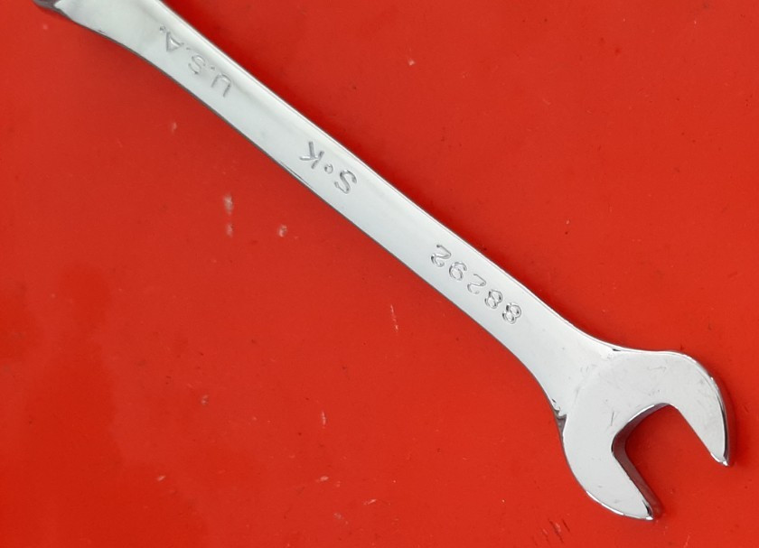 S-K SK Tools 88292 3/8" Combination Wrench Standard 12pt Point USA Full Polish