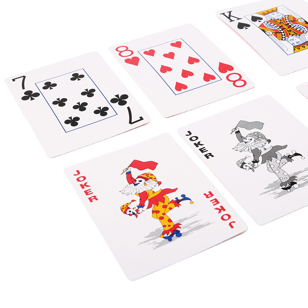 LotFancy Playing Cards Jumbo Index 12 Decks of Cards Poker Size 6 Red 6 Blue Lot