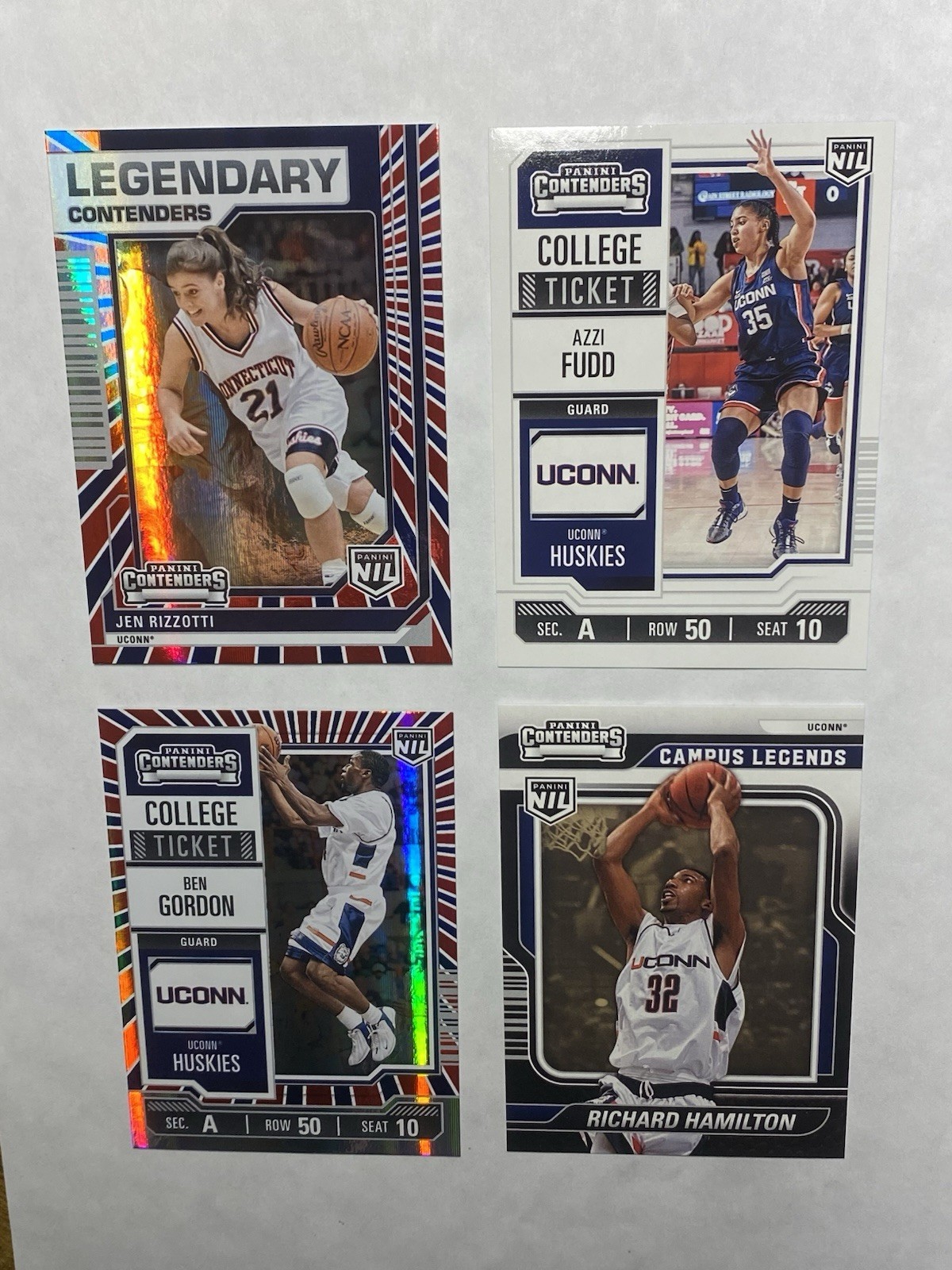 UConn Huskies Basketball Premium 17-Card Collection Lot Autos #d Parallels SP