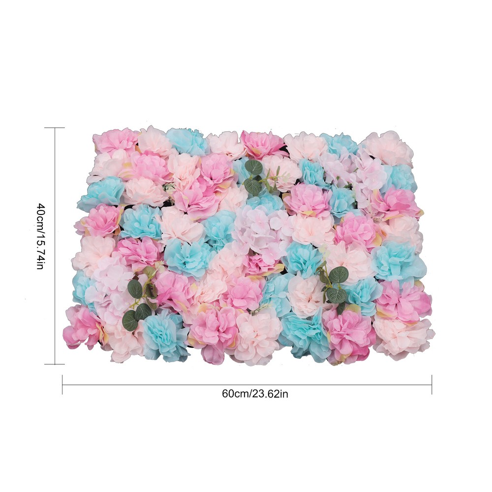 40*60cm Artificial Flower Wall Panels Wall Hydrangea Rose Wedding Backdrop Decor