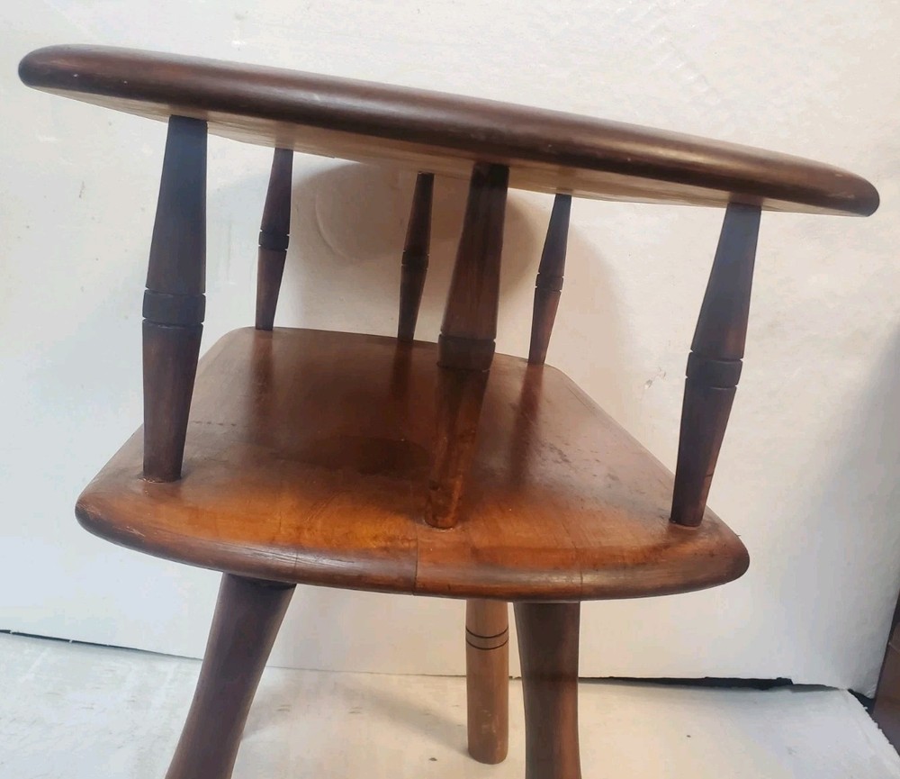 Vintage American Maple 2 Tier Accent Side Table